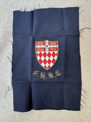 UK Heraldic Shield Blazer Patch Fitzwilliam College Cambridge - Boat Club