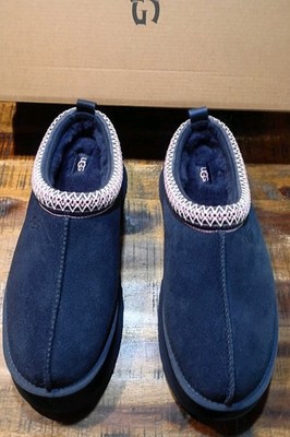 Womens UGG Tazz II Rare Dk Navy Authentic Indoor Outdoor Suede Slipper Sz 6 Nwb