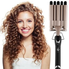 5 Barrel Curling Iron Hair Crimper Waver 0.6 Inch Dual Voltage Styling Tool