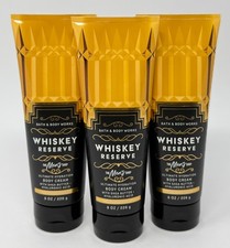 3 BATH  BODY WORKS WHISKEY RESERVE ULTIMATE HYDRATION CREAM LOTION 8 OZ MEN'S