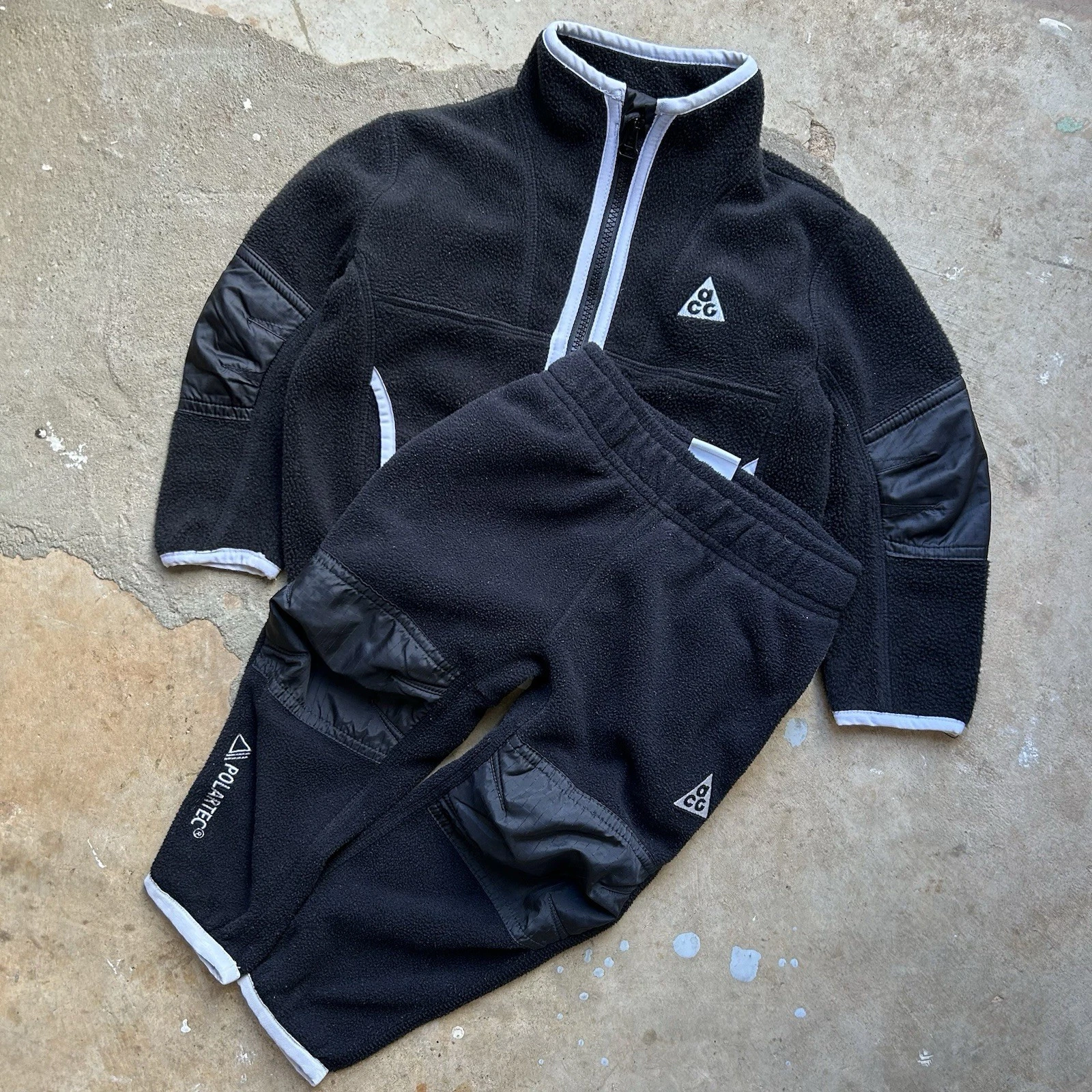 Nike ACG Therma-Fit Fleece Wolf Tree Matching Set Jacket & Pants Toddler Size 3T