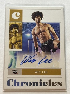 Panini 2022 Chronicles WWE Wes Lee #CS-WLE Chronicles Signatures Autograph Card