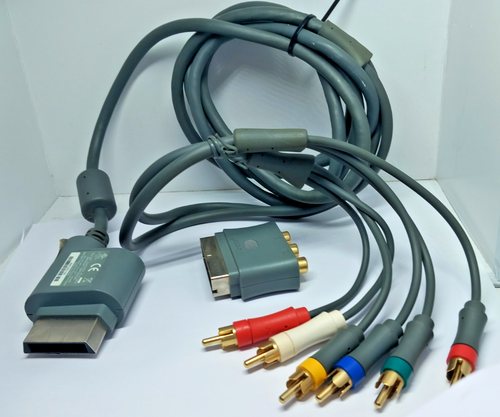Microsoft Xbox 360 X801255-100 Component AV HD Cable + SCART adapter | eBay