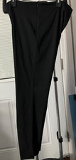 NWOT ESCADA SZ 44 14 BLACK DRESS CAREER PANTS POLYMID ELASTANE GERMANY JA02