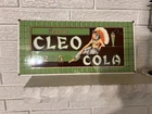 VINTAGE CLEO COLA PORCELAIN SIGN 1980s ANDY ROONEY SIGN