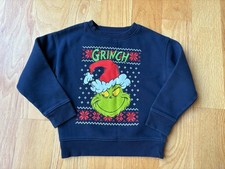 Toddler Grinch Logo Crewneck Sweatshirt Blue Size 4T