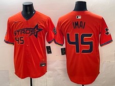 Houston Astros #45 Gerrit Cole Stitched Baseball Cool Base All Stitched - Men's*