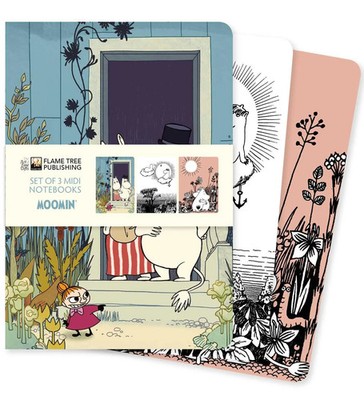 Moomin Set of 3 MIDI Notebooks | Flame Tree Publishing | Englisch | Buch | 2025