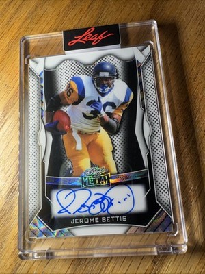Jerome Bettis The Bus On Card Auto 2026 Spectacular HOF Rams/ Steelers White 7/7