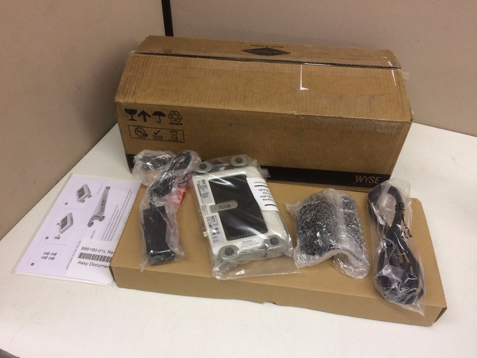 Wyse SX0 S30 902113-38L Thin Client Terminal Keyboard Mouse & AC Adapter Bundle