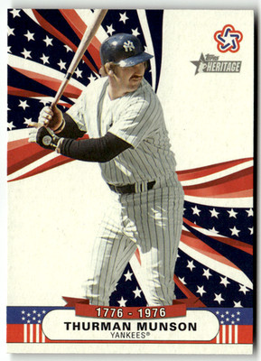2025 Topps Heritage MLB No. BS-14 Thurman Munson 1776-1976