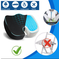 Gel Seat Cushion Pressure Relief U Coccyx Travel Seat Massage Car Office Chair