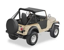  52507-01 Crush Traditional Bikini Top for 1976-1983 CJ-5 Black