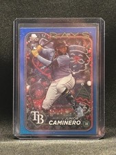 2024 Topps Holiday #628 Junior Caminero Rookie RC Blue Parallel