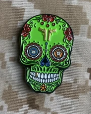 ATF Phoenix Tucson Sugar Skull GREEN HIDTA Arizona Federal Police Challenge Coin