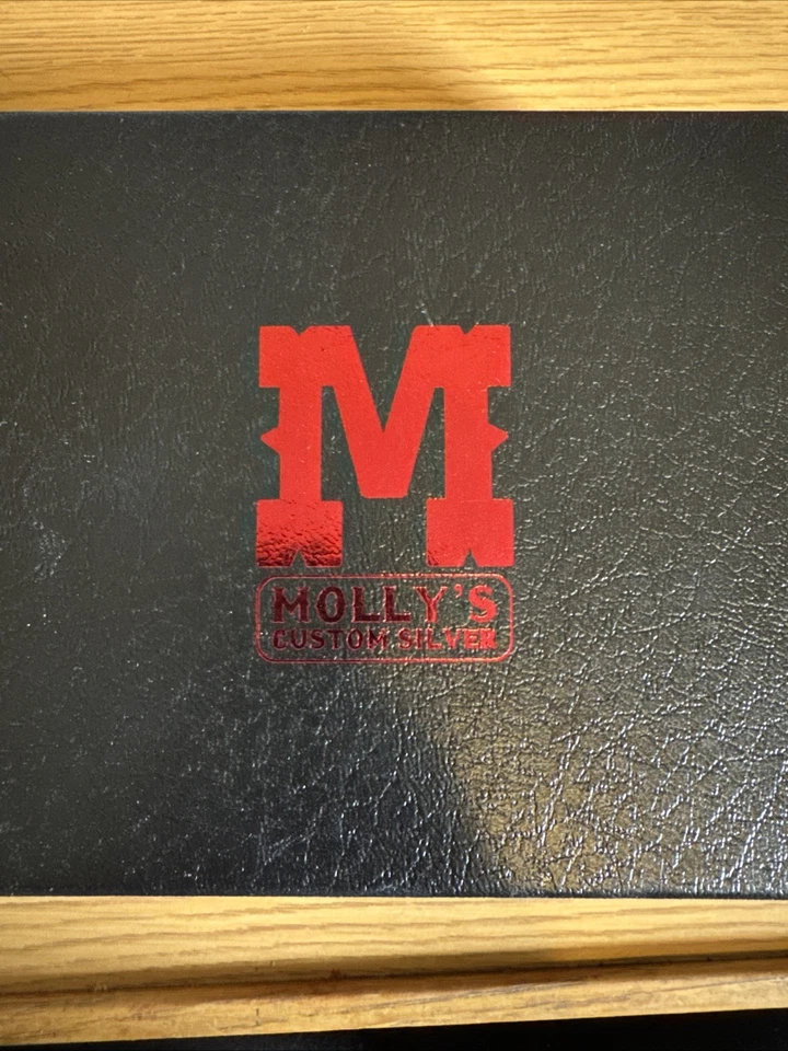 Mollys Custom Silver Latigo Cowboy Authentic Brand Custom Belt Buckle - Image 2 of 4