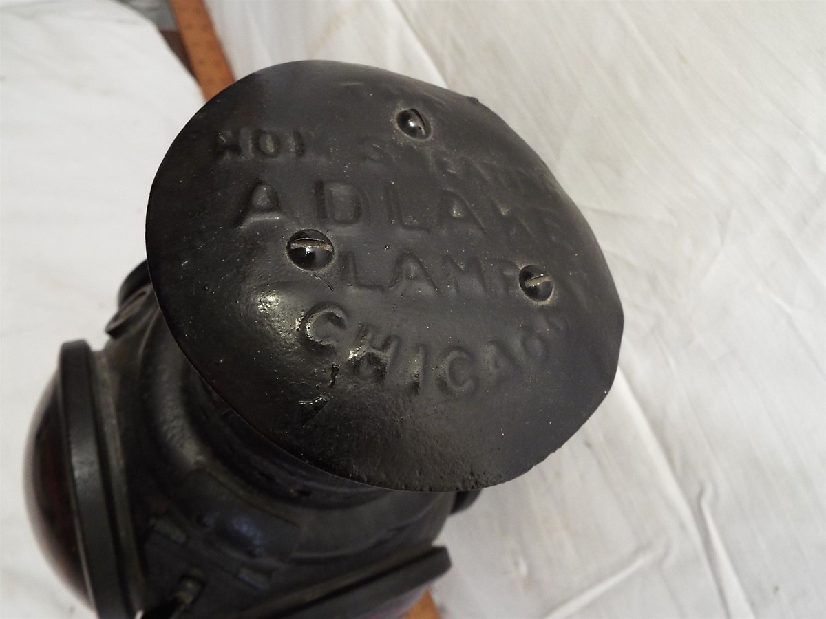Vintage Adlake 4-Way Railroad Switch Signal Lantern Train RR Lamp