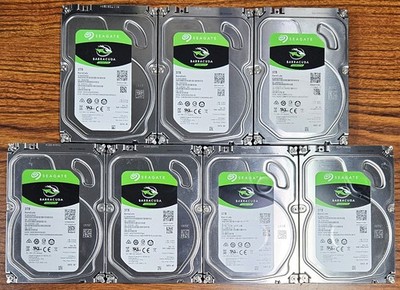Seagate Barracuda 3TB lot of 7 HDD Internal Hard Drive SATA 3.5'' ST3000DM008
