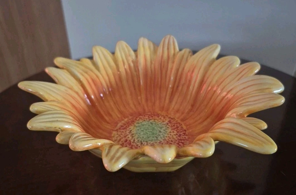Becca Signature Collection Yellow Sunflower Hand Painted Bowl - Image 2 of 4