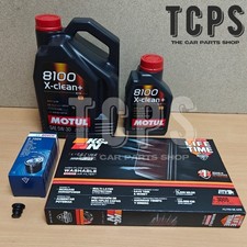 FOR VW GOLF R 2.0 MK7 BOSCH SERVICE KIT K&N AIR & BOSCH OIL FILTER 6L MOTUL