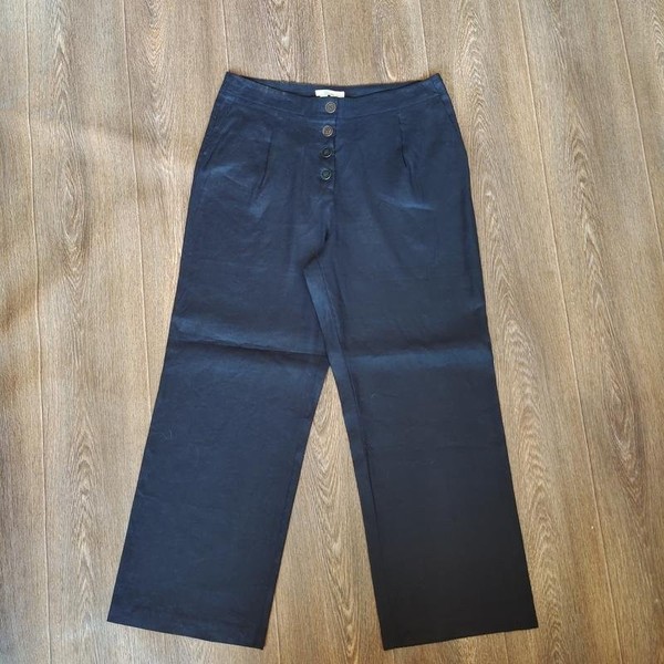 Women Boden Trousers Black Viscose 42 / XL / 50