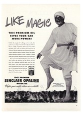 Sinclair Vintage Motor Oil Ad 1940s Automotive Advertising Alan Hale 1947