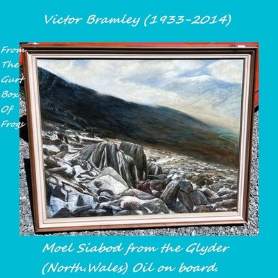 Victor Bramley - Moel Siabod aus dem Glyder N.Wales - V LGE Öl SND INS