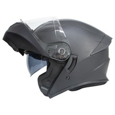 ZORAX ZOR-839 Matt Black Flip Up Front Motorcycle Helmets DVS Modular Motorbike