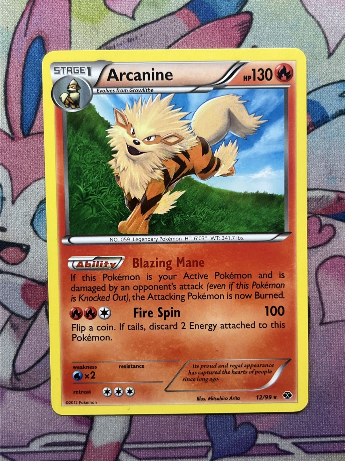 Pokemon TCG - Arcanine - 12/99 - Next Destinies - LP Rare (2012)