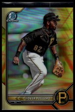 2022 Bowman Chrome Liover Peguero Prospects Yellow Refractor #BCP-242 Pirates