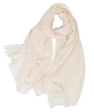 Women Cotton Scarf Lightweight Linen Shawl Scarf Summer Medium Light White