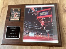 Vintage Michael Jordan Chicago Bulls Dunk Contest Free Throw Line Dunk Plaque