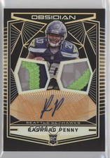 2018 Panini Obsidian Electric Etch Orange 34/50 Rashaad Penny #3 Auto ev1