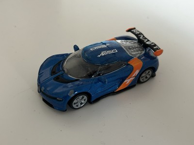 Burago Renault Alpine A110-50 1:43 Scale Diecast Car Blue Orange Advertising