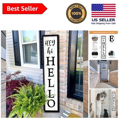 Unique 45'' Outdoor Welcome Sign - Beautiful Wooden Decoration for Front Porches