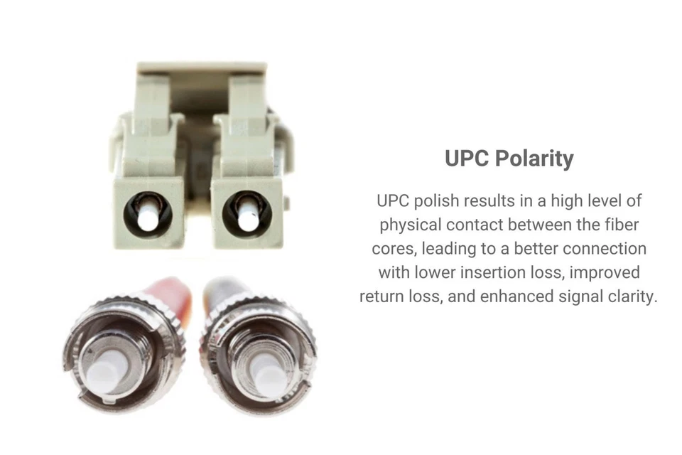 10 Gig LC to ST MM Duplex 50/125 Fiber Patch Cable 1M - Lifetime Warranty - Image 4 of 4