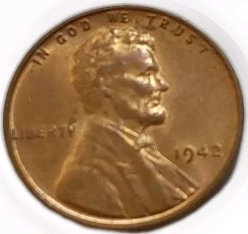 1942 Lincoln Wheat Penny Cent ~ Gem BU Red Nice Luster w/Clean Surfaces