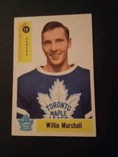 Willie Marshall #19 1958-1959 Parkhurst Maple Leafs