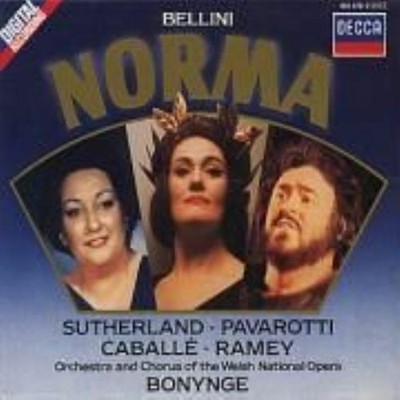 Bellini Norma CD Joan Sutherland Luciano Pavarotti Montserrat Caball Samuel Rame