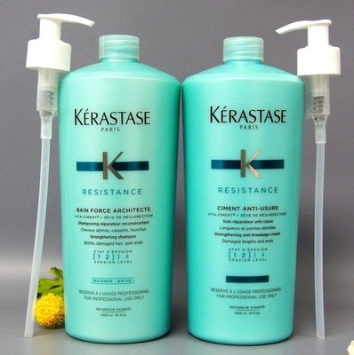 W Pumps Kerastase Bain Force Architecte & Ciment Anti Usure 34oz / 1000ml