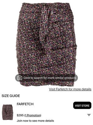 Ba&sh NWT Size 0 Multicolored Tie Up Mini Skirt 