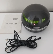 Olympia Info Globe Digital Floating LED Caller ID Box w/ Manual Tested OL3000.2