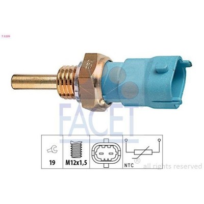 Sensor Kühlmitteltemperatur Facet 7.3239 Made In Italy - Oe Equivalent für Dodge