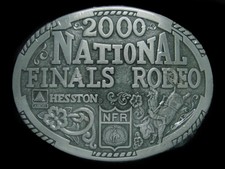 UD13108 NOS NFR 2000 NATIONAL FINALS RODEO HESSTON COLLECTOR BELT BUCKLE