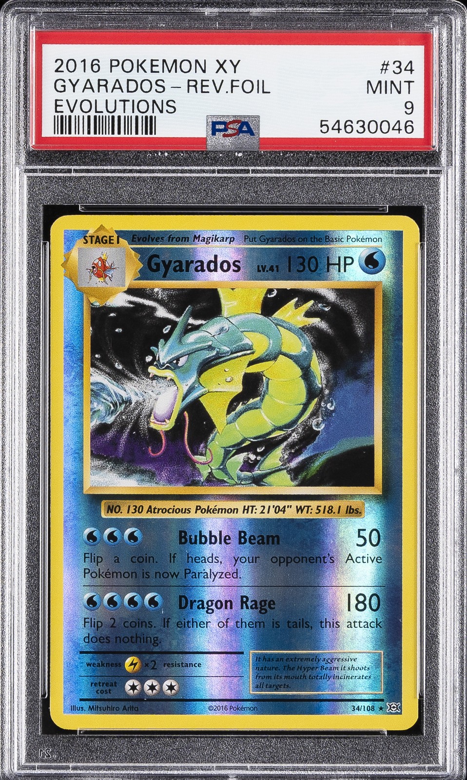 Gyarados Reverse Holo #34