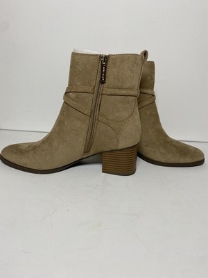 Anne Klein Women's Shoes Size 8.5Ankle Boots Faux Suade  Sand