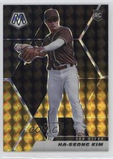 2021 Panini Mosaic Rookie Choice Black Gold Prizm 6/8 Ha-Seong Kim #258 1g3