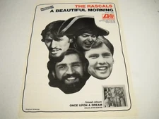 The RASCALS smiling faces for IT'S A BEAUTIFUL MORNING 1968 Promo Display Ad