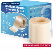Hydrocolloid Roll Bandages, 2IN x 12FT Extra Large Hydrocolloid Patch with Self-