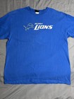 Blue Detroit Lions T-Shirt Size XL. Reebok Color Blue. Good Condition. See Pics — photo 1